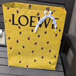 Loewe Yellow Patterned Tote Bag